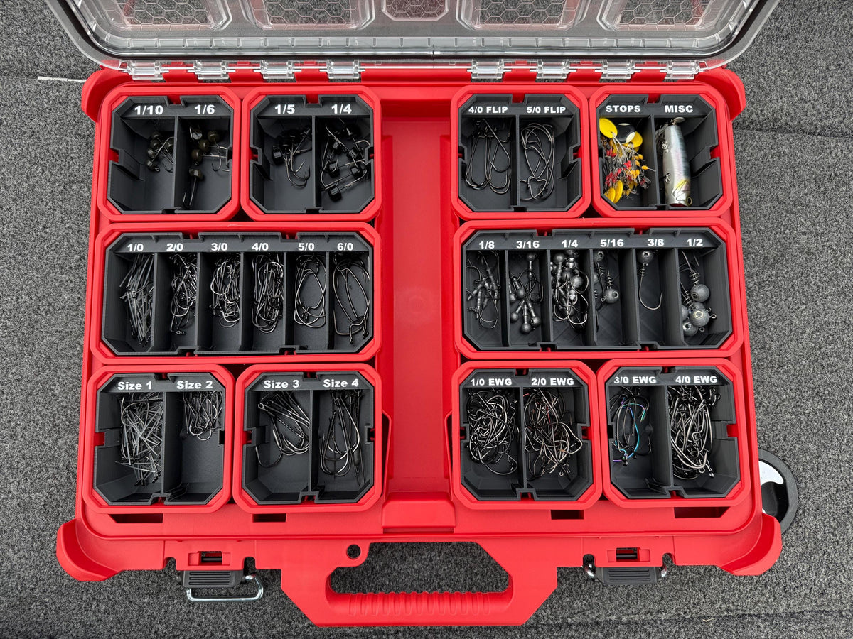 Terminal tackle organizer inserts