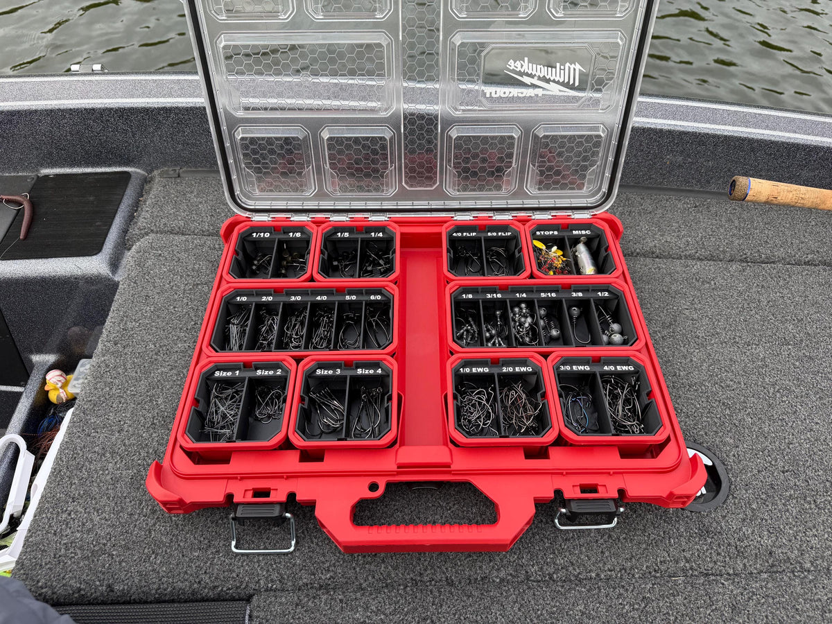 Hook and weight organizer inserts